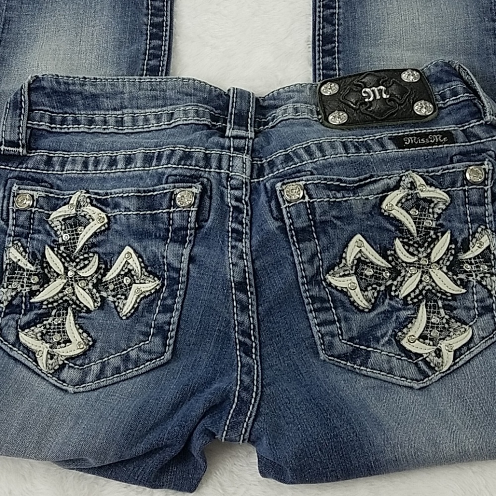 Miss Me jeans size 25 skinny with a 31 inch inseam